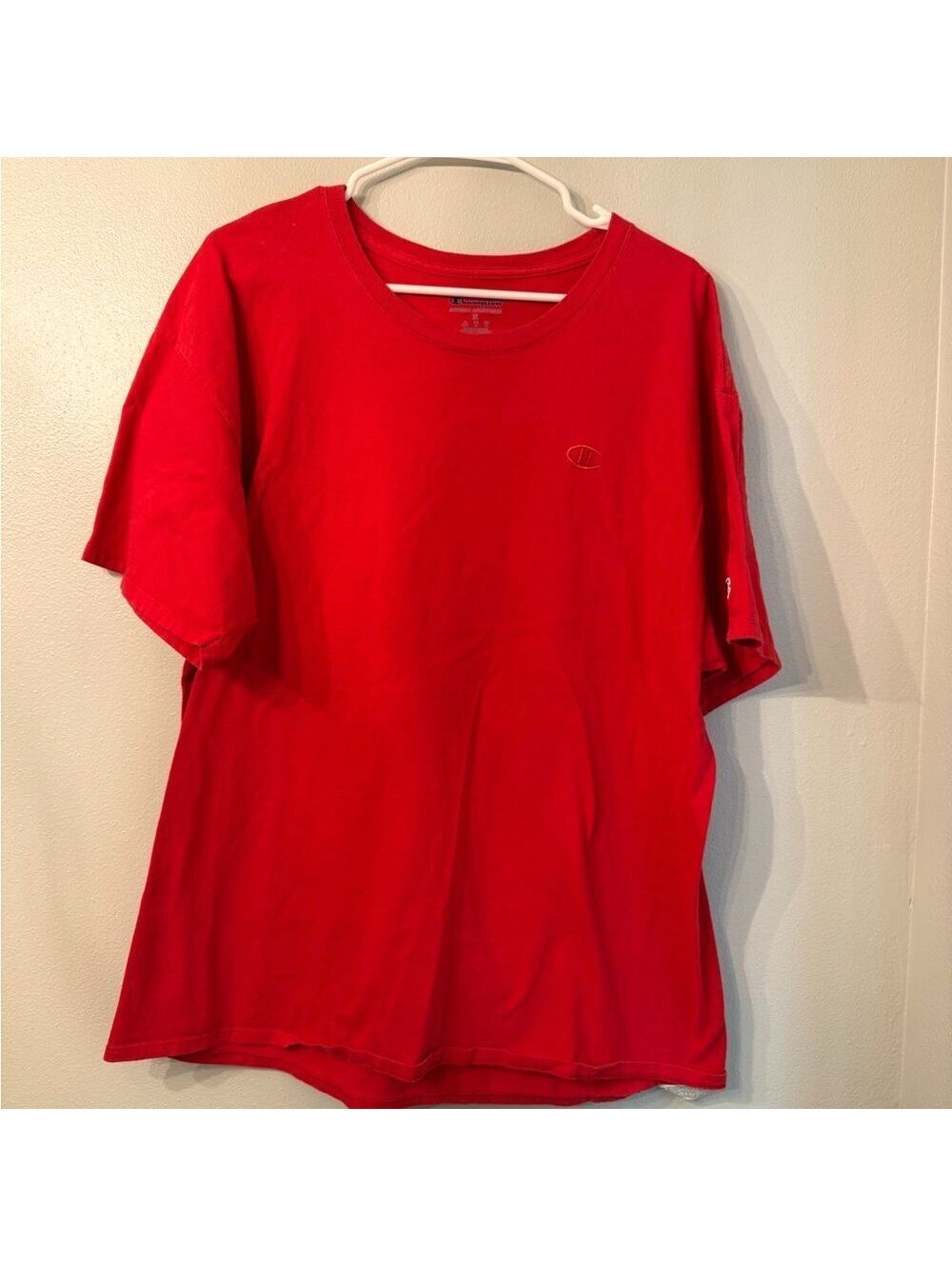 Champion Mens Basic Red Tee